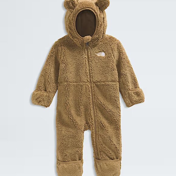 The North Face Campshire One-Piece Baby 12 - 18 Months Winter Suit Tan Brown - Picture 1 of 12